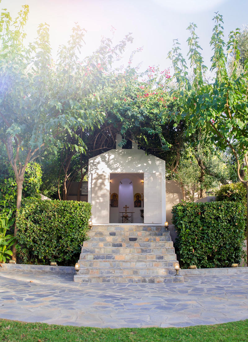 Wedding venue with a church