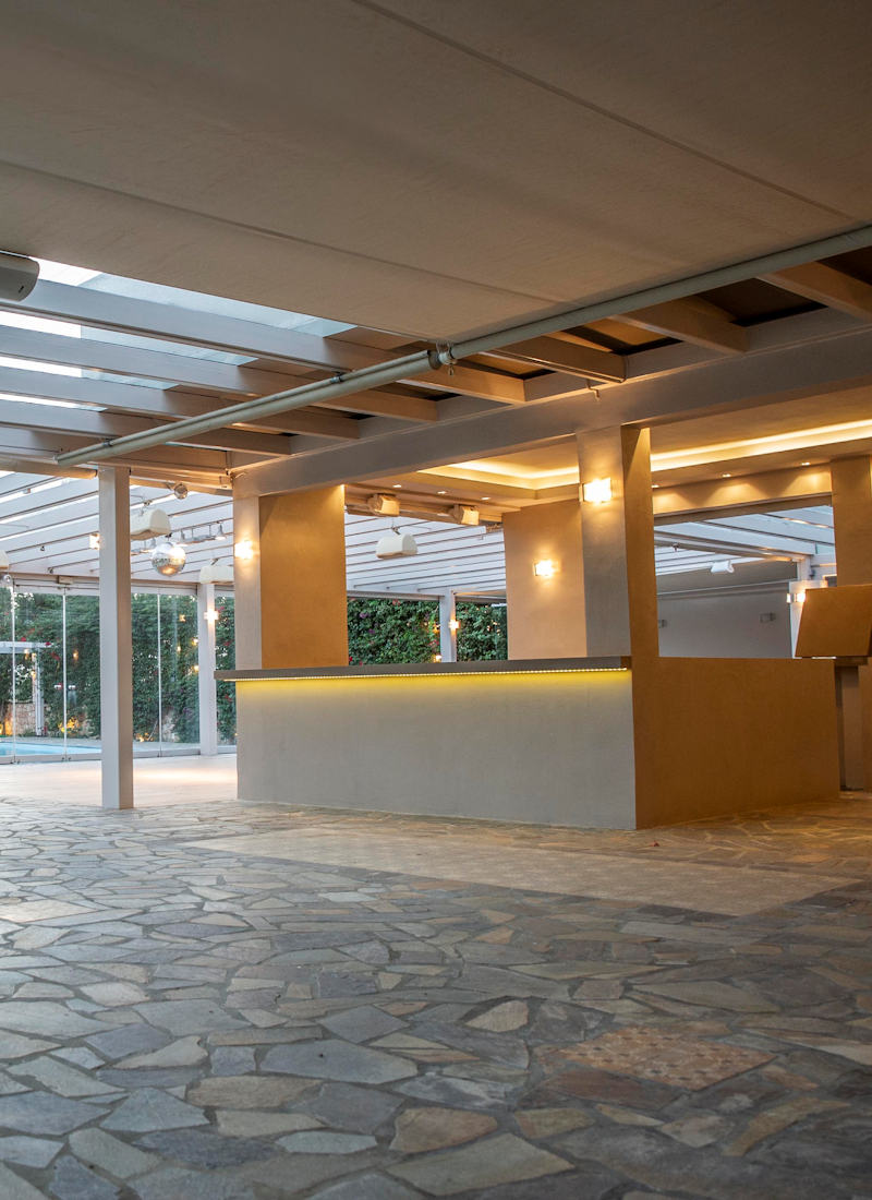 Hall with panoramic view