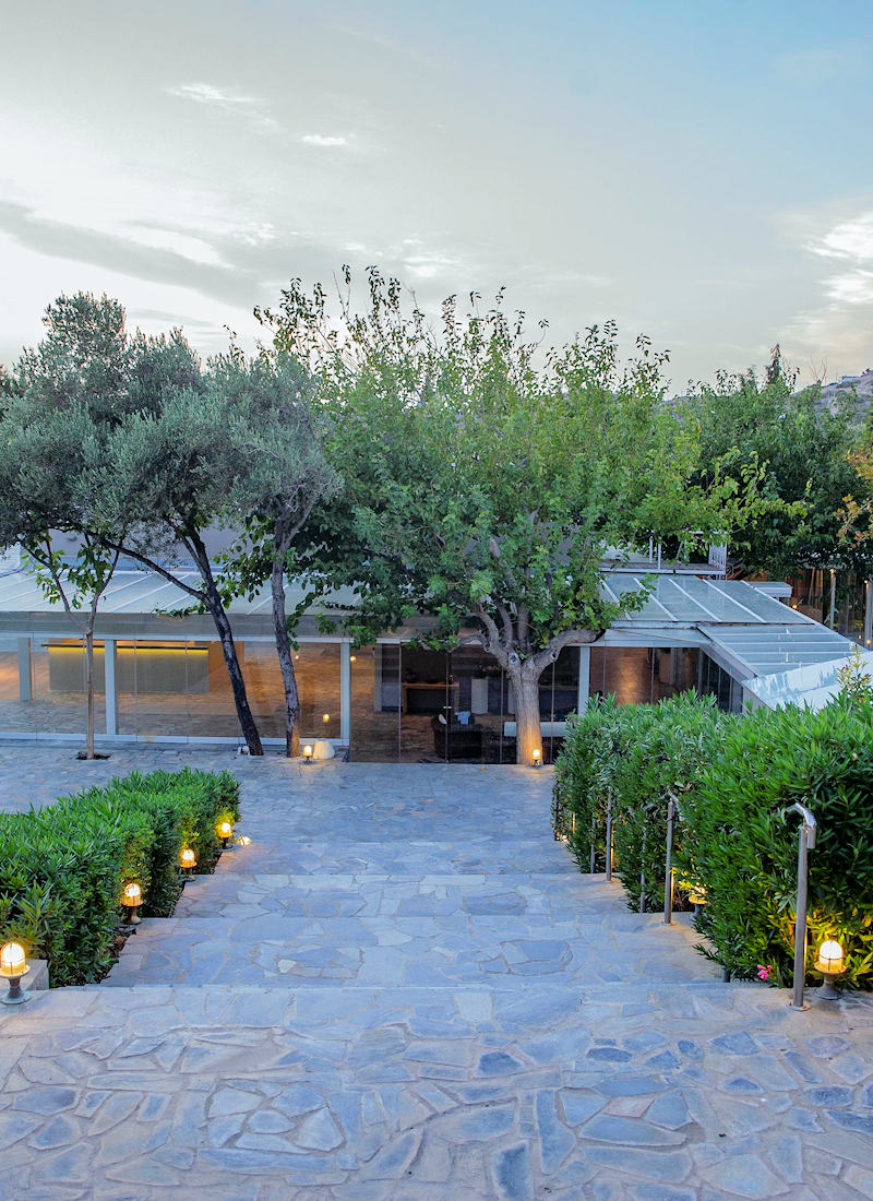 Outdoor reception area